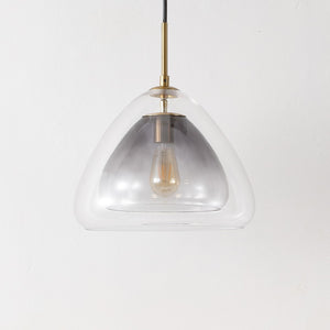 Safavieh Eclipse, 14 Inch, Smoke Grey/Brass, Glass/Iron Pendant Smoke Grey / Brass 14 x 14 x 17-76