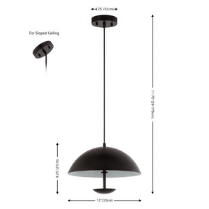 Safavieh LYBRIN, Modern 3-Light Adjustable Pendant Light in Matte Black Iron for Dining & Living Spaces PND4156A