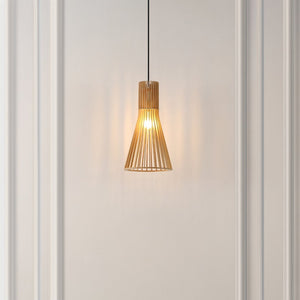 Safavieh SONJAY, 9.75" Natural MDF Wood & Iron Extendable Pendant Light – Customizable Height & Modern Design PND4161A