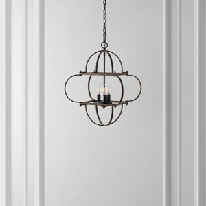 Safavieh Galvin, 4 Light, Black/Grey, Iron Pendant PND4163A