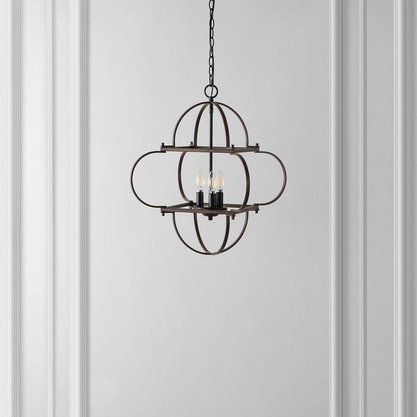 Safavieh Galvin, 4 Light, Black/Grey, Iron Pendant PND4163A