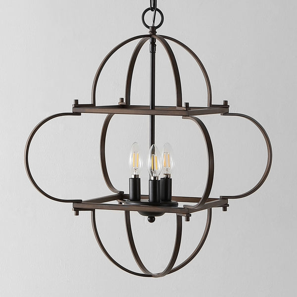 Safavieh Galvin, 4 Light, Black/Grey, Iron Pendant PND4163A