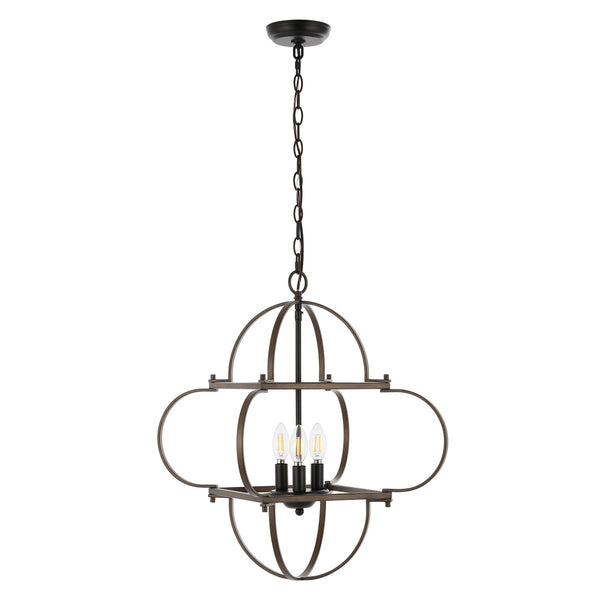 Safavieh Galvin, 4 Light, Black/Grey, Iron Pendant PND4163A