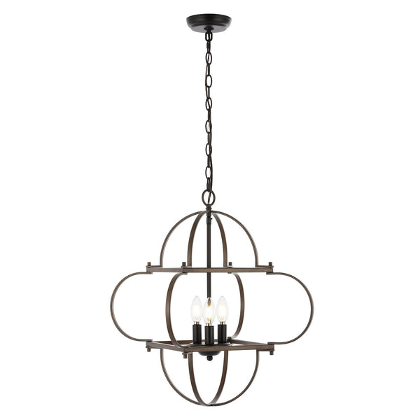 Safavieh Galvin, 4 Light, Black/Grey, Iron Pendant PND4163A