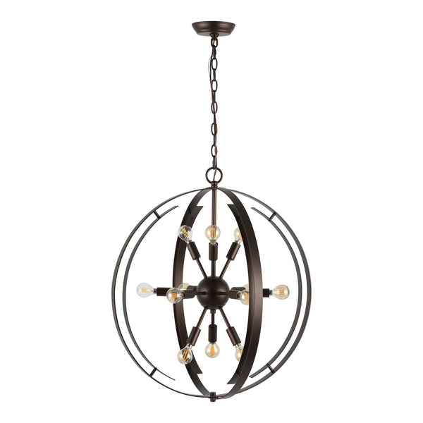 Safavieh Syosset 12Lt Pendant XII23 Oil Rub Bronze   PND4165A