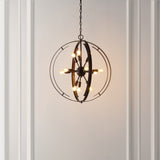 Safavieh Syosset 12Lt Pendant XII23 Oil Rub Bronze   PND4165A