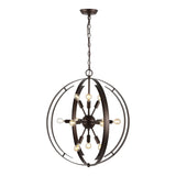 Safavieh Syosset 12Lt Pendant XII23 Oil Rub Bronze   PND4165A