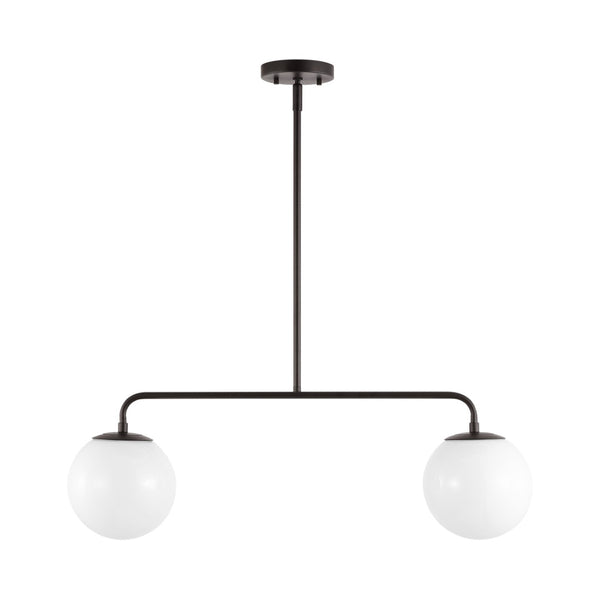 Safavieh CONYER, 2-Light Adjustable Pendant Light - Modern Black Iron & Glass Fixture for Stylish Spaces PND4166A