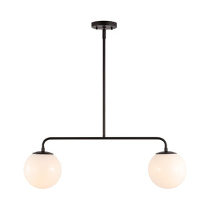 Safavieh CONYER, 2-Light Adjustable Pendant Light - Modern Black Iron & Glass Fixture for Stylish Spaces PND4166A