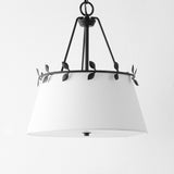 Safavieh Samora, 3 Light. 14 Inch, White/Black, Iron Pendant White/Black PND4176A