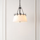 Safavieh Samora, 3 Light. 14 Inch, White/Black, Iron Pendant White/Black PND4176A