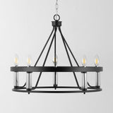 Safavieh Trenton 5Lt 26" Pendant Black / Chrome  PND4177A