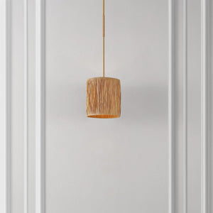 Safavieh SAIJA, 9-Inch Adjustable Pendant Light in Natural Gold - Modern Organic Design for Any Space PND4189A