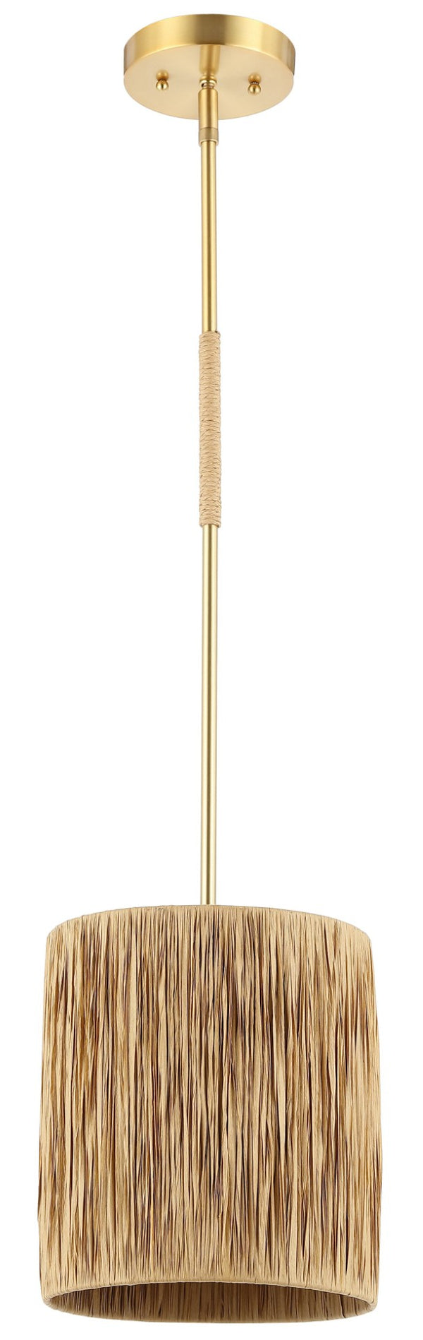 Safavieh SAIJA, 9-Inch Adjustable Pendant Light in Natural Gold - Modern Organic Design for Any Space PND4189A