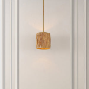Safavieh SAIJA, 9-Inch Adjustable Pendant Light in Natural Gold - Modern Organic Design for Any Space PND4189A
