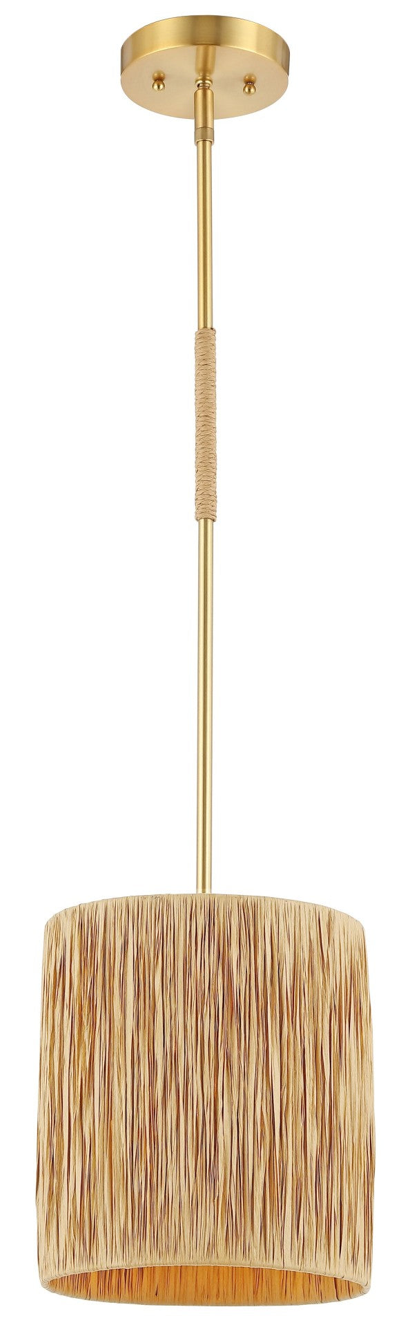 Safavieh SAIJA, 9-Inch Adjustable Pendant Light in Natural Gold - Modern Organic Design for Any Space PND4189A