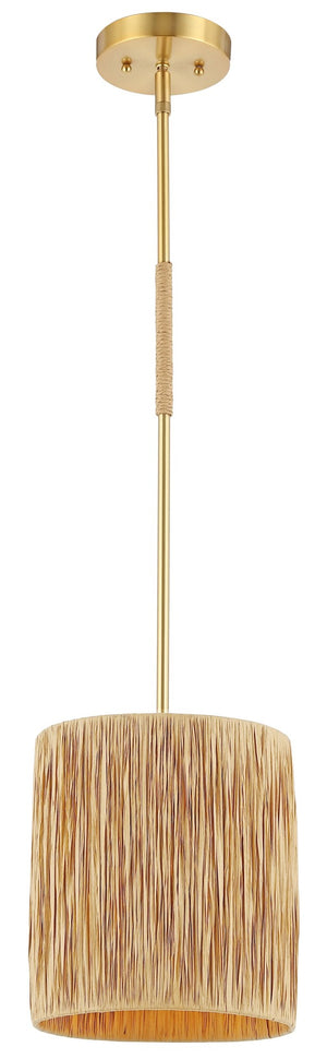 Safavieh SAIJA, 9-Inch Adjustable Pendant Light in Natural Gold - Modern Organic Design for Any Space PND4189A