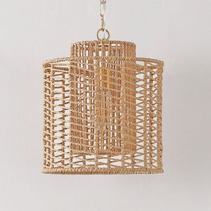 Safavieh RYOA, Adjustable Pendant Light with Paper Shade and Iron Frame for Modern Home Décor and Style Natural / Gold PND4191A