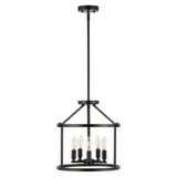 Safavieh Navassa 5 Lt 15 Inch Pendant XII23 Black  PND4193A