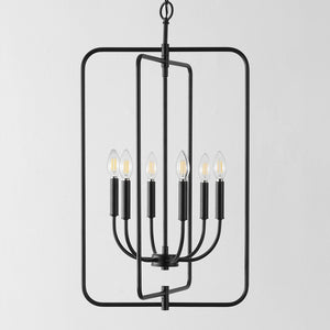 Safavieh Alto 6 Lt 17" Pendant Black  PND4196A