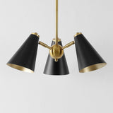 Safavieh Naveeda 3 Lt 18" Pendant Black / Brass  PND4199A