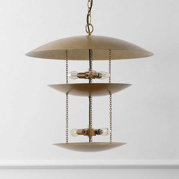 Safavieh Jules, 5-light Antique Gold Metal Pendant, 23.75 Inches - Elegant Illumination For Any Space Antique Gold Metal Body Pnd4204a