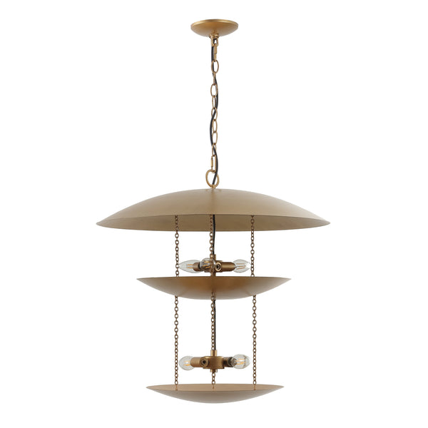 Safavieh Jules, 5-light Antique Gold Metal Pendant, 23.75 Inches - Elegant Illumination For Any Space Antique Gold Metal Body Pnd4204a