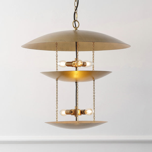 Safavieh Jules, 5-light Antique Gold Metal Pendant, 23.75 Inches - Elegant Illumination For Any Space Antique Gold Metal Body Pnd4204a