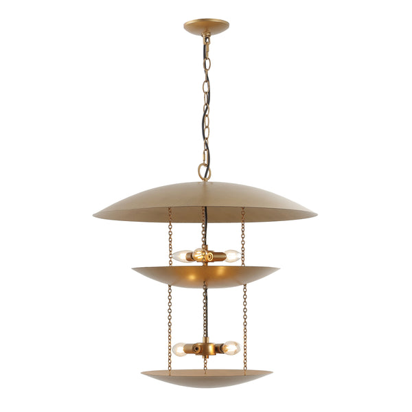 Safavieh Jules, 5-light Antique Gold Metal Pendant, 23.75 Inches - Elegant Illumination For Any Space Antique Gold Metal Body Pnd4204a