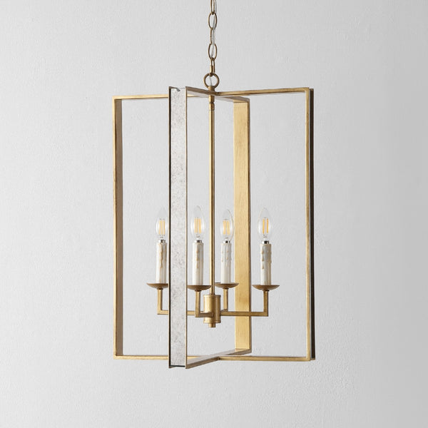 Safavieh Markle, 4 Light, 18 Inch, Antique Gold, Metal Pendant Antique Gold PND4205A