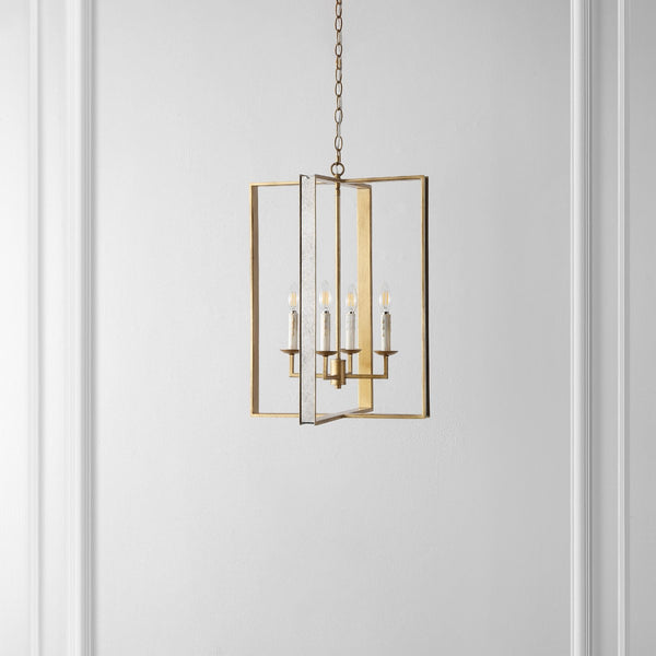 Safavieh Markle, 4 Light, 18 Inch, Antique Gold, Metal Pendant Antique Gold PND4205A