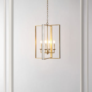Safavieh Markle, 4 Light, 18 Inch, Antique Gold, Metal Pendant Antique Gold PND4205A