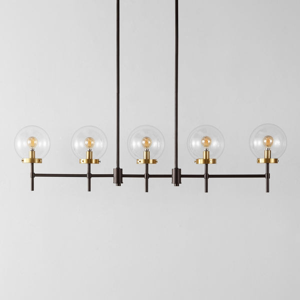 Safavieh Mylah 5Lt 44.5" Pendant XII23 Oil Rub Bronze Iron PND4207A