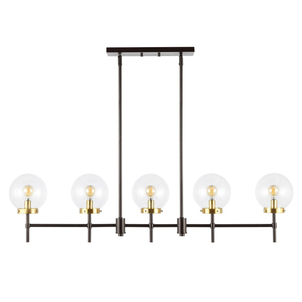 Safavieh Mylah 5Lt 44.5" Pendant XII23 Oil Rub Bronze Iron PND4207A