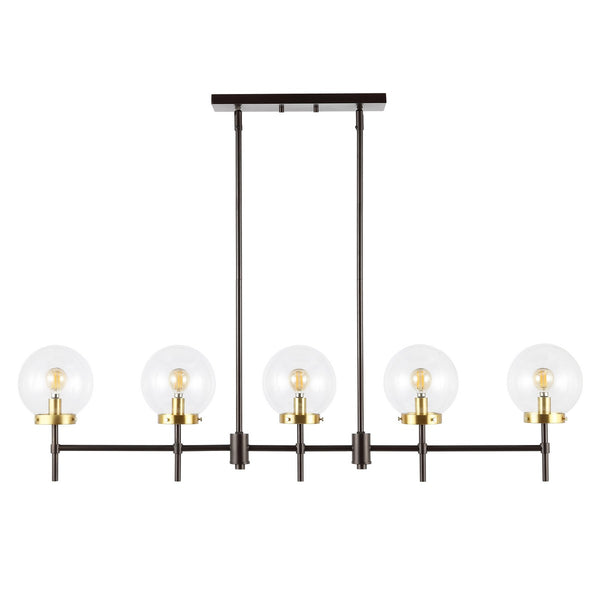 Safavieh Mylah 5Lt 44.5" Pendant XII23 Oil Rub Bronze Iron PND4207A