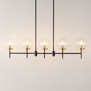 Safavieh Mylah 5Lt 44.5" Pendant XII23 Oil Rub Bronze Iron PND4207A