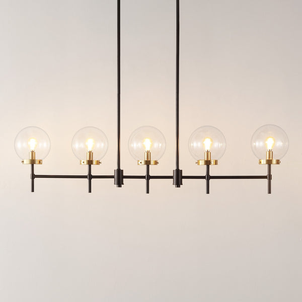 Safavieh Mylah 5Lt 44.5" Pendant XII23 Oil Rub Bronze Iron PND4207A