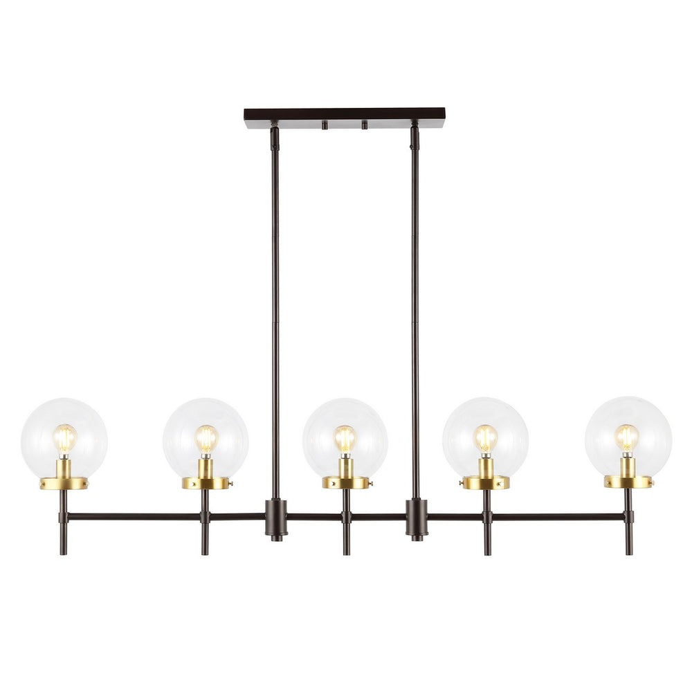 Safavieh Mylah 5Lt 44.5" Pendant XII23 Oil Rub Bronze Iron PND4207A