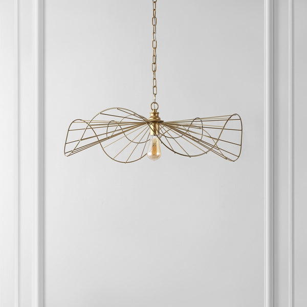 Safavieh Mikola, 28 Inch, Gold, Iron Pendant X23 Gold Painting 28" x 28" x 14-73"