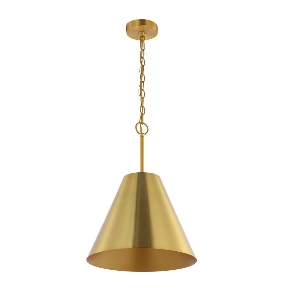 Safavieh 	Jenner, 12 Inch, Brass, Iron Pendant Brass Gold PND4209B