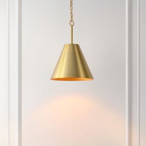Safavieh 	Jenner, 12 Inch, Brass, Iron Pendant Brass Gold PND4209B