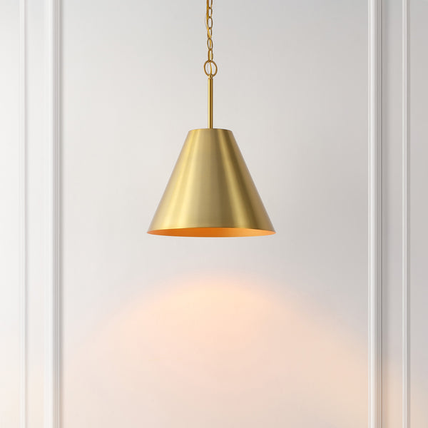 Safavieh 	Jenner, 12 Inch, Brass, Iron Pendant Brass Gold PND4209B