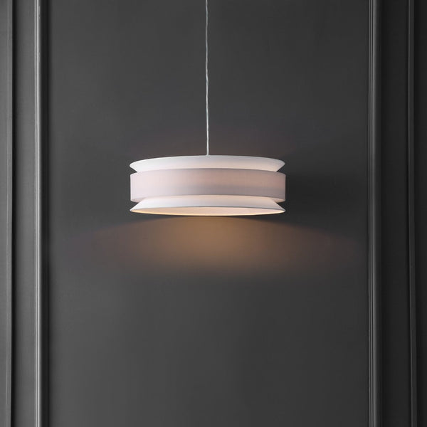 Safavieh NOLANA, 20-Inch Cream/White Adjustable Pendant Light for Elegant Dining, Living & Entryway Spaces PND4213A