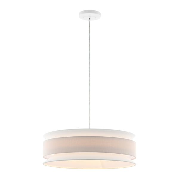 Safavieh NOLANA, 20-Inch Cream/White Adjustable Pendant Light for Elegant Dining, Living & Entryway Spaces PND4213A