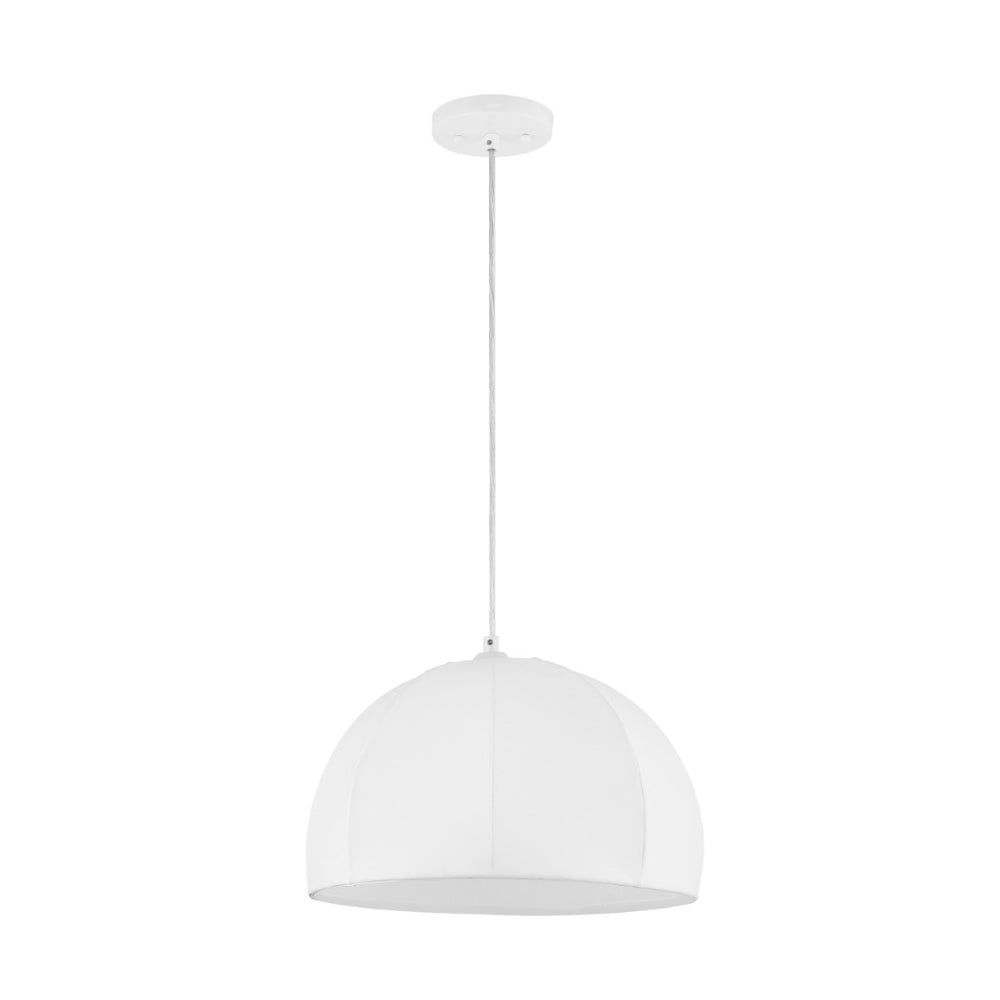 Safavieh NEAMI, 15 Inch White Fabric Pendant Light - Adjustable Modern Design for Dining & Living Spaces PND4215A