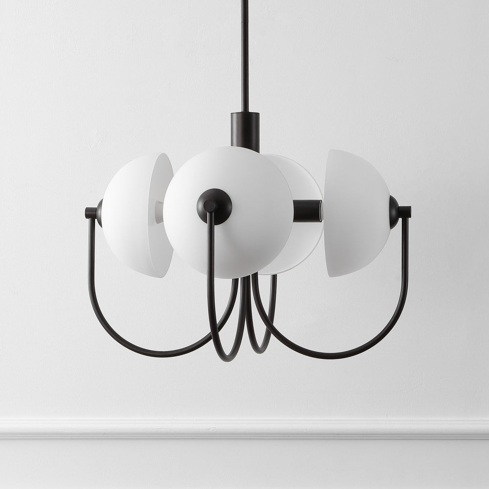 Safavieh Dreya, 4-light 22-inch Pendant In Oil Rubbed Bronze - Modern Metal & Glass Design For Any Space Oil Rub Bronze Metal + Glass Body ,Glass Shade Pnd4216a