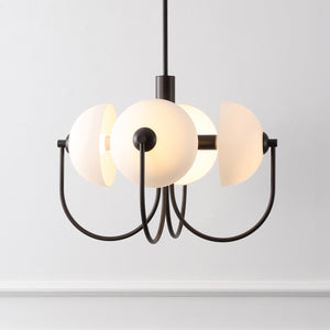 Safavieh Dreya, 4-light 22-inch Pendant In Oil Rubbed Bronze - Modern Metal & Glass Design For Any Space Oil Rub Bronze Metal + Glass Body ,Glass Shade Pnd4216a