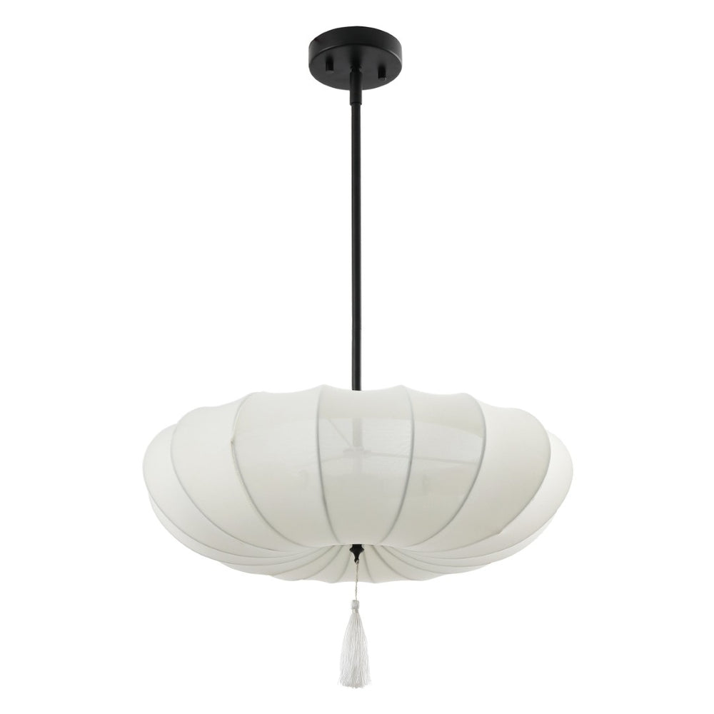 Safavieh AMELIE, 3-Light Adjustable Pendant in Cream and Black - Chic Fusion of Classic and Modern Styles PND4218A