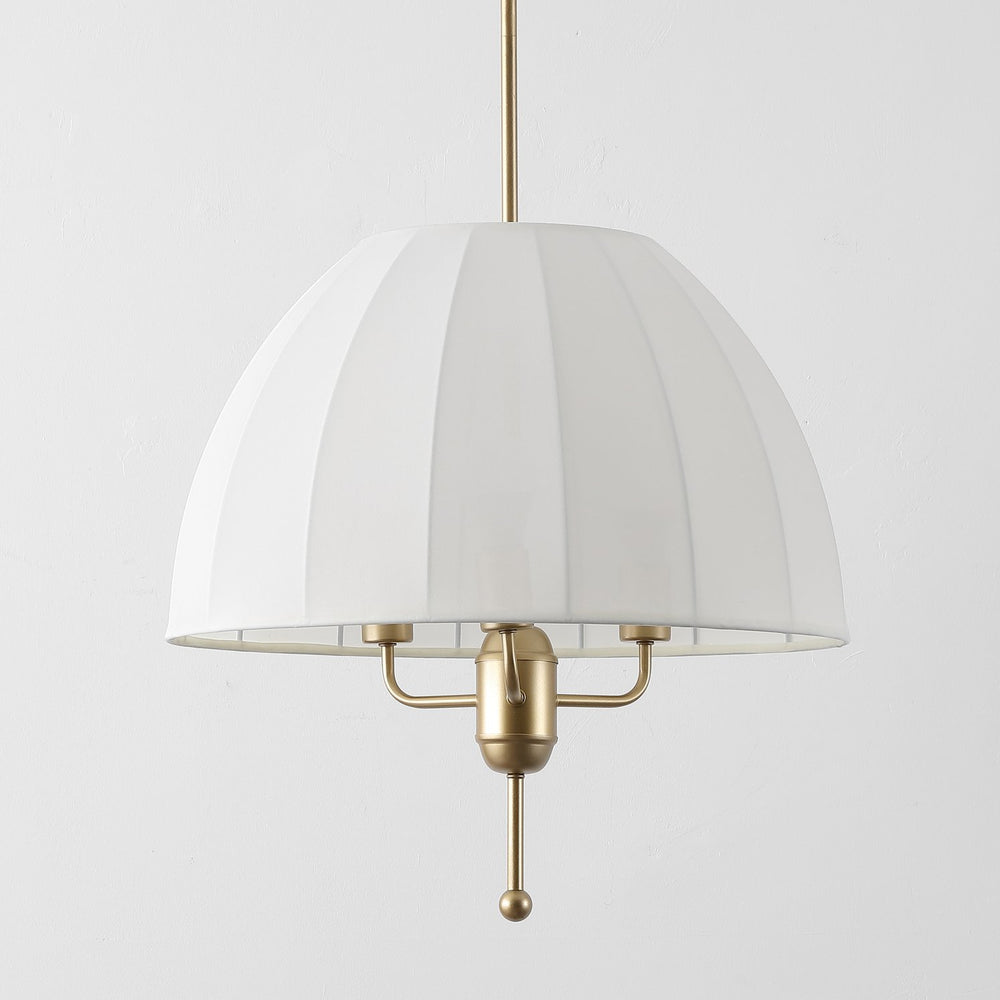 Safavieh Silvie, 3-light 20-inch Cream And Gold Fabric Pendant - Elegant Lighting For Sophisticated Spaces Cream ,Gold Fabric Pnd4220a
