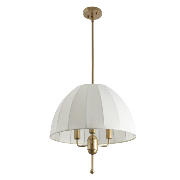 Safavieh Silvie, 3-light 20-inch Cream And Gold Fabric Pendant - Elegant Lighting For Sophisticated Spaces Cream ,Gold Fabric Pnd4220a